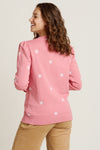 Floral Embroidered Crew Neck Sweat