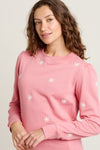 Floral Embroidered Crew Neck Sweat