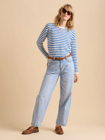 Barrel Leg Jeans -Light Blue