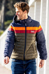 Men's Retro Stripe Puffer