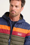 Men's Retro Stripe Puffer