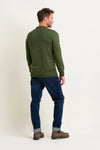 Khaki Crew Neck Knit Jumper