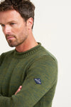 Khaki Crew Neck Knit Jumper