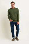 Khaki Crew Neck Knit Jumper