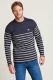 Striped Long Sleeve Tee - Navy