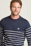 Striped Long Sleeve Tee - Navy