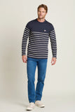 Striped Long Sleeve Tee - Navy