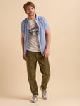 Blue Textured Shirt