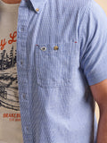 Blue Textured Shirt