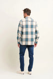 Cream Blanket Check Overshirt