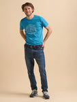 Linear Bikes Tee - Blue