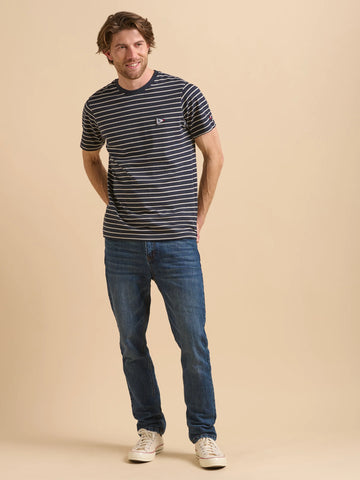 Navy Stripe Flag Tee