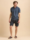 Navy Tile Polo