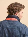 Navy Tile Polo