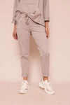 SUZY D BAILEY DRAWSTRING JOGGERS - TAUPE