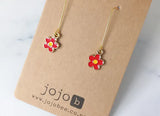 Blooms 19 - Gold with Red Daisy