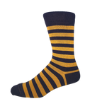 Bright Stripe Merino Socks - Mustard