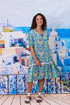 Classified Salerno Printed Dress - Aqua