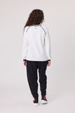 Classified Daisy V Neck Sweatshirt - White