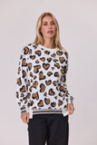 Classified Heart Print Sweatshirt