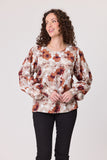 Classified Reims Rouched Top - Tan