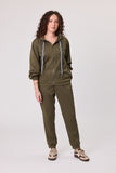 Classified Aspen Hooded Fleece Jacket - Khaki