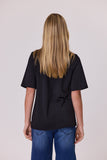 Pearl Bow T-Shirt - Black