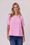 Pearl Bow T-Shirt - Pink