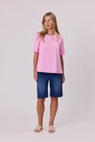 Pearl Bow T-Shirt - Pink