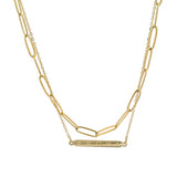 Aroha Double Chain Necklace - Gold