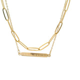 Mana Wahine Double Chain Necklace - Gold