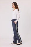 Democracy Cleo Stripe Trim Pant - Navy