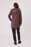 Democracy Hooded Coat - Charcoal/Rust