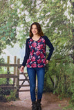 Democracy Tessa Knit Top - Navy