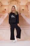 Democracy Zig Zag Top - Black