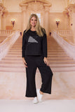 Democracy Zig Zag Top - Black