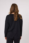 Democracy Zig Zag Top - Black
