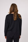 Democracy Zig Zag Top - Black