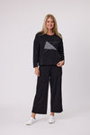 Democracy Zig Zag Top - Black