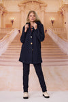 Mackenzie Hooded Coat - Navy