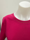 Short sleeve picoette - Cerise