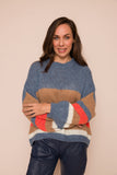 Suzy D Francesco Stripe Knit Sweater - Jeans