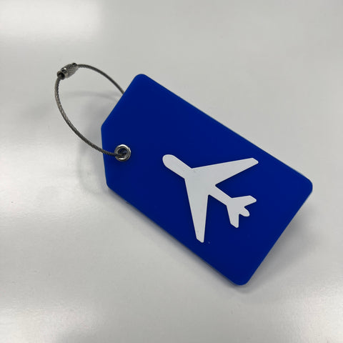 Silicone Luggage Tag - Blue