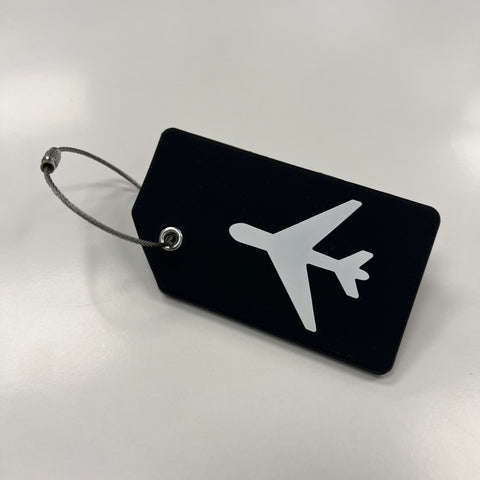 Silicone Luggage Tag - Black