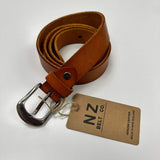 LEATHER BELT - 3.0CM WIDTH - TAN