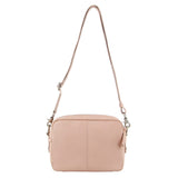 Leather Ladies Cross-Body Bag - Blush