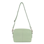 Leather Ladies Cross-Body Bag - Sage