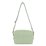 Leather Ladies Cross-Body Bag - Sage