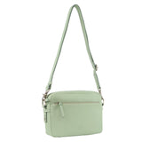 Leather Ladies Cross-Body Bag - Sage