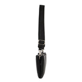 Leather Ladies Cross-Body Handbag - Black